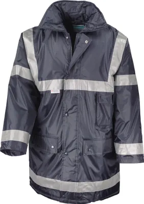 Image de Result Manteau de travail / Imperméable pour homme BC918 (M) (Bleu marine)