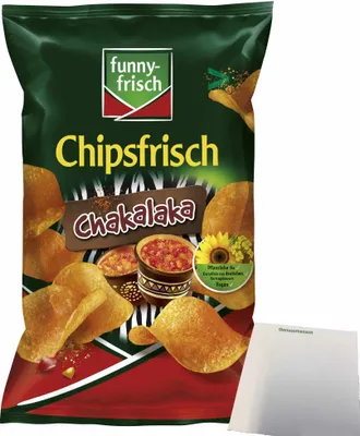Produktbild von funny-frisch Chipsfrisch Chakalaka (150g Packung) + usy Block