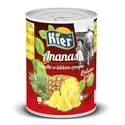 Obrázek produktu pro Kousky ananasu v sirupu 565g/340g