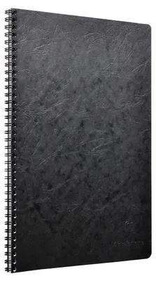 Produktbild von Clairefontaine 5x Spiralbuch Age Bag A4 kariert 50 Blatt - Schwarz 781421C