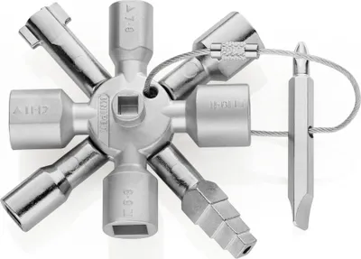 Produktbild von Schaltschrankschlüssel TwinKey® 6 Funktionen m.Magnet Verb.KNIPEX