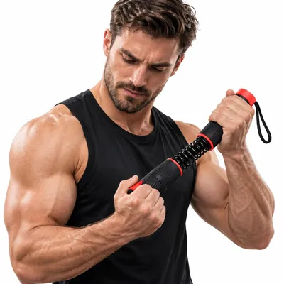 Produktbild von Fitness Twister Widerstandsstab, Handgelenk Trainer für Unterarm und Armkraft, ergonomischer Griff, Krafttraining & Reha Übungen Zuhause