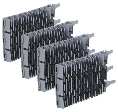 Produktbild von vhbw 4x Bürste Ersatz für Zodiac R0962800 für Poolroboter, Poolsauger - Aus Gummi, 24,5 x 13 x 3 cm