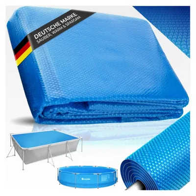 Produktbild von Rechteckige Poolabdeckung, Solarplane für rechteckige Pools, Abdeckplane für Aufstellpools, Poolzubehör - 3,66x7,32 m