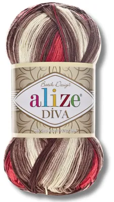 Obrázok produktu pre Alize 1x 100g priadze Diva Batik, s postupným prechodom farieb, vhodná na háčkovanie a pletenie (4574)