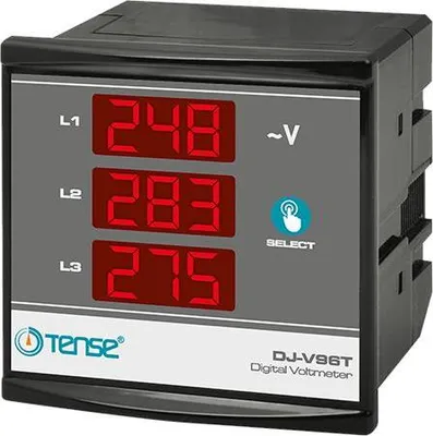 Obrázek produktu pro DJ-V96T Panelový třífázový digitální voltmetr pro střídavý proud
