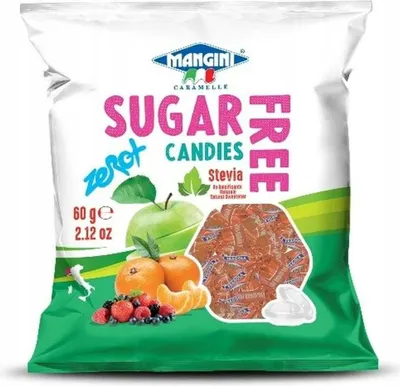 Productafbeelding van Aardbeienpralines met stevia, zonder toegevoegde suiker, 60 g - MANGINI