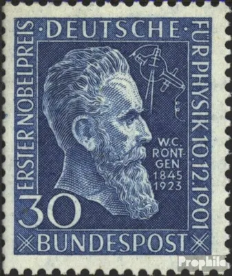 Produktbild von Briefmarken BRD (BR.Deutschland) 1951 Mi 147 (kompl.Ausg.) gestempelt 50.Jahrestag Nobelpreis für Röntgen