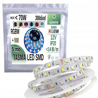 Image de LED-ONE Bande LED 5050 RGBW Blanc Neutre 5m