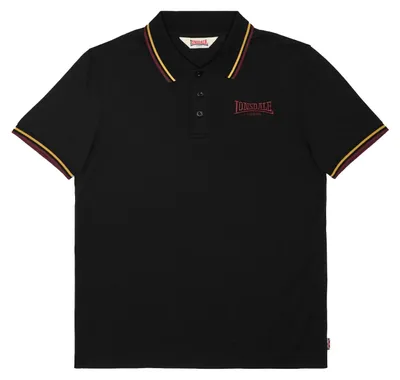 Produktbild von Lonsdale London Poloshirt Herren TURSDALE schwarz Streetwear 100% Baumwolle M