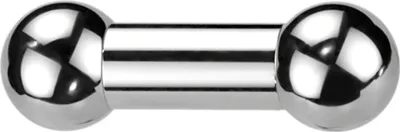 Produktbild von viva-adorno 4 x 10 x 8mm Barbell Titan XXL Piercing Stab dick Hantel Bar Innengewinde Z261x