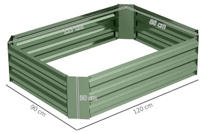 Produktbild von Hochbeet - Pflanzkasten aus Stahl - Frühbeet - Für Garten, Blumen & Gemüse - Outdoor