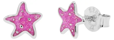 Produktbild von Lillifee Mädchen Ohrstecker 2101018 Seestern Rosa Silber 925