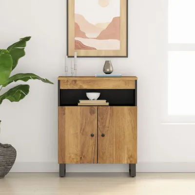 Produktbild von vidaXL Sideboard mit 2 Türen 60x33x75 cm Massivholz Mango