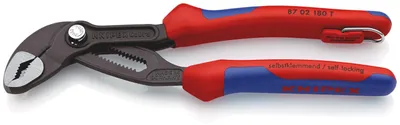 Zdjęcie produktu dla Knipex 87 02 180 T, Szczypce antypoślizgowe, 4,2 cm, 3,6 cm, Stal chromowo-wanadowa, Plastik, Czarny, Niebieski, Czerwony