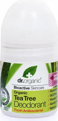 Obrázok produktu pre Dr Organic Tea Tree Deodorant Roll On 50ml