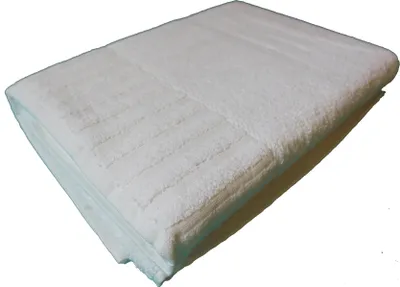 Produktbild von langes Saunatuch, 80 x 200 cm, weiß, Baumwolle, Frottier Strandtuch, Strandlaken, Duschtuch, uni einfarbig