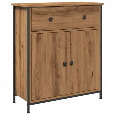 Image de Buffet chêne artisanal 70x30x80 cm bois d'ingénierie