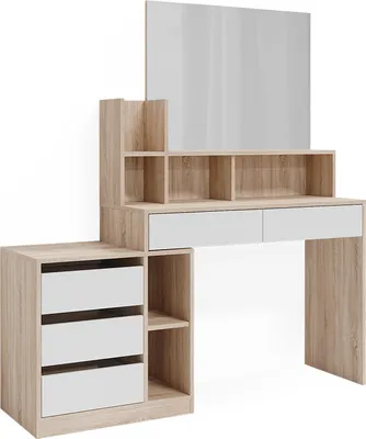Produktbild von Schminktisch Vicco Anja Weiß/Sonoma 139.8 cm, Model 41281