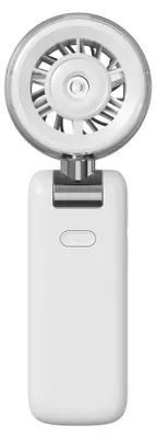 Image de Ventilateur de table, 5 vitesses, fonction brumisation intégrée, blanc