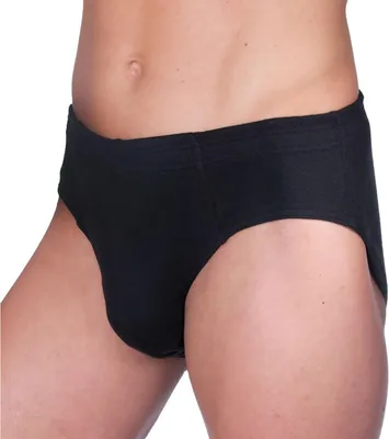 Produktbild von HERMKO 3300 3er Pack Herren Slip aus 100% Baumwolle, Größe:D 6 = EU L, Farbe:schwarz