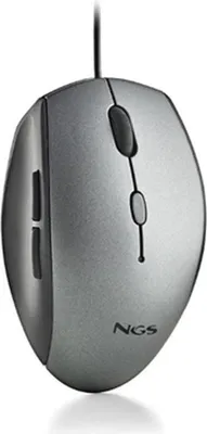 Productafbeelding van NGS MOTH, geschikt voor rechtshandigen, optische muis, USB Type-A, 1600 DPI, grijs