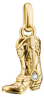 Produktbild von Thomas Sabo CC1325-M01-14 Charm-Anhänger Cowboystiefel Goldfarben