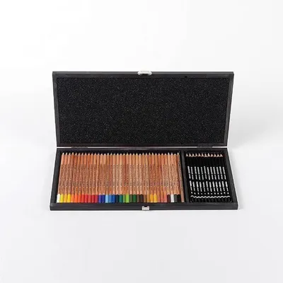 Image de Rembrandt Polycolor, coffret de crayons de couleur en bois, 48 couleurs assorties