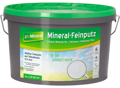 Produktbild von proMineral Mineral Feinputz 8 kg