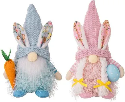 Produktbild von Plüsch-Hase-Tisch- und Wohnzimmerschmuck, 2er-Pack