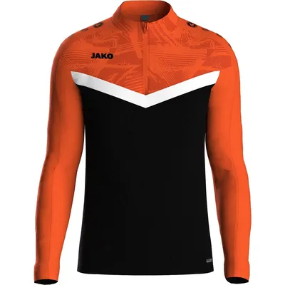 Produktbild von JAKO Uni Ziptop Iconic, Farbe:schwarz/neonorange, Größe:S