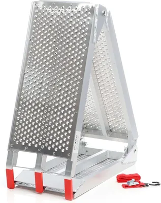 Zdjęcie produktu dla Rampa załadunkowa składana, 3-częściowa, do 270 kg, platforma załadunkowa, aluminium, antypoślizgowa