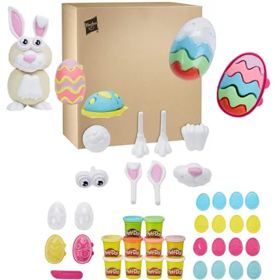 Produktbild von Play-Doh Ciastolina Osterhase Set 10 Tuben + 25 Zubehör F0647