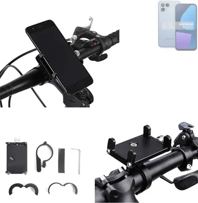 Produktbild von K-S-Trade Handyhalterung für das Fahrrad kompatibel mit Fairphone  Fairphone 5 Halter Lenkstange Fahrradhalterung Motorrad Bike Mount Befestigung