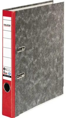 Produktbild von Falken Ordner S50 80023302 DIN A4 50mm RC Pappe rot