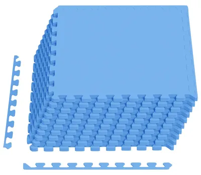 Immagine prodotto di vidaXL Tappetino protettivo per il fondo della piscina, 40 pezzi, blu, 14,4 m², in schiuma EVA