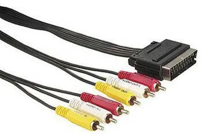 Obrázok produktu pre Neutralle Video kabel SCART samec - 6x CINCH samec 1.5m černý