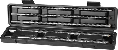 Obrázek produktu pro Sada vrtáků Strend Pro, SDS+, 10, 12, 16, 18, 20 mm x 450 mm, balení. 5 ks, do betonu