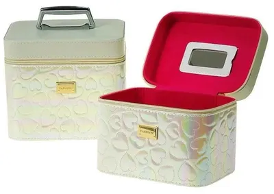 Produktbild von Koffer M mit Spiegel und Reißverschluss, 21 x 14 x 13 cm – ADAR