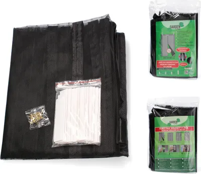 Obrázek produktu pro Magnetická síť proti hmyzu na dveře - černá