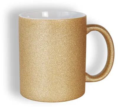 Produktbild von craftcut - Sublimationstasse GLITTER in DARK GOLD - 11 oz/330 ml