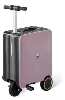 Obrázok produktu pre Cestovná taška – Elektrický kufrík – 50 cm – ABS – Otočné kolieska – Zámok TSA – S možnosťou manipulácie – Fialová