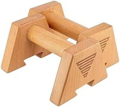 Produktbild von Famanu Parallettes - Push Up Bar aus Holz, kompakt