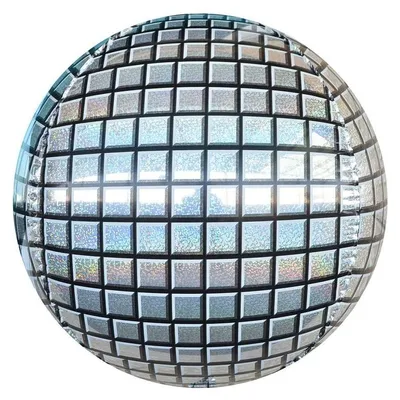 Zdjęcie produktu dla Balon foliowy Kula disco srebrny 40 cm