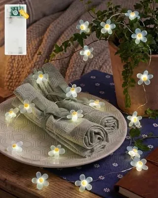 Zdjęcie produktu dla Łańcuch świetlny LED 20 diod ciepła biel timer ogród taras