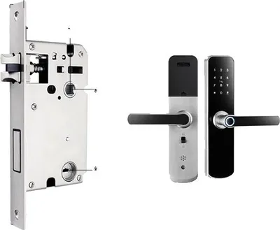Obrázek produktu pro Chytrý zámek, biometrické rozpoznávání otisků prstů, připojení Bluetooth, stříbrná 5050 180