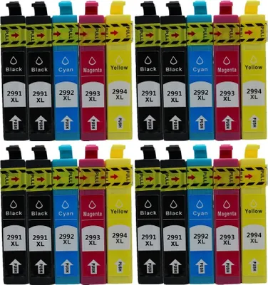 Image de 20 cartouches d'encre compatibles T29 XL pour Epson XP-235 245 247 255 257 332 335 342 342 345 352 355 432 435 435 442 445 445 452 455 452 455