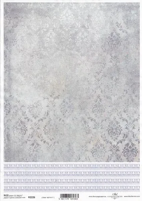 Immagine prodotto di ITD carta di riso decoupage tecnica artigianale tovagliolo di carta-R2226 stencil damasco