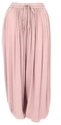 Produktbild von Boho Pluderhose, Muckhose, Haremshose Viskose Crepe, Sommerhose - Rosa, Damen, Pink, Größe: S/M
