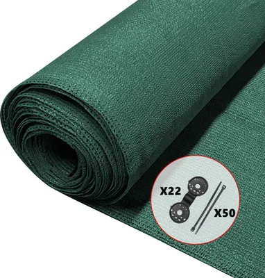 Produktbild von VOUNOT® Zaunblende 1×10m, Sichtschutz Zaun 90 g/m² HDPE Schattiernetz, Grün